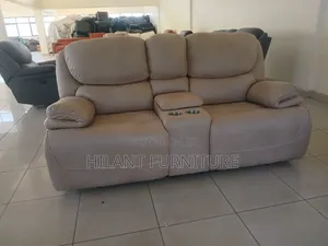 Premium 7 Seater Cream Recliner Sofa Set.