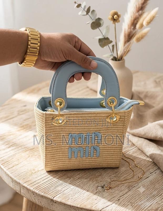Min Min Mini Jute Handheld Bag - thumbnail 3