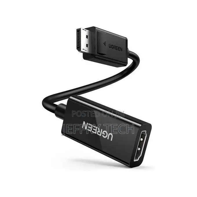 Ugreen DisplayPort to HDMI Adapter- 60Hz Male to Female, Black (1YR