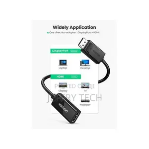 Ugreen DisplayPort to HDMI Adapter- 60Hz Male to Female, Black (1YR