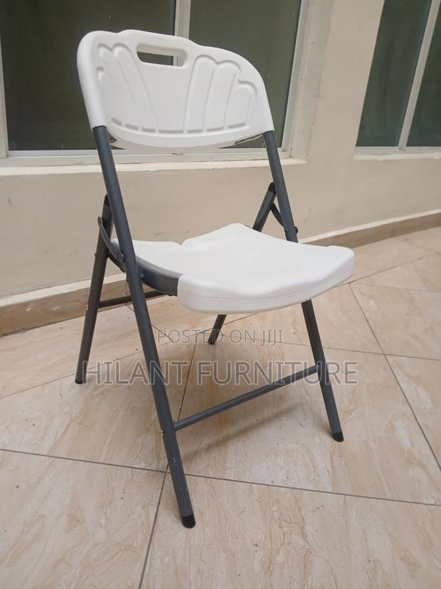Multipurpose Heavy-Duty Foldable Plastic Chair With Steel Frame