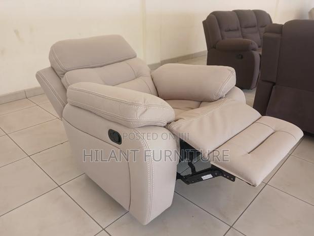 Luxury Fabric 1-Seater Recliner Sofa
