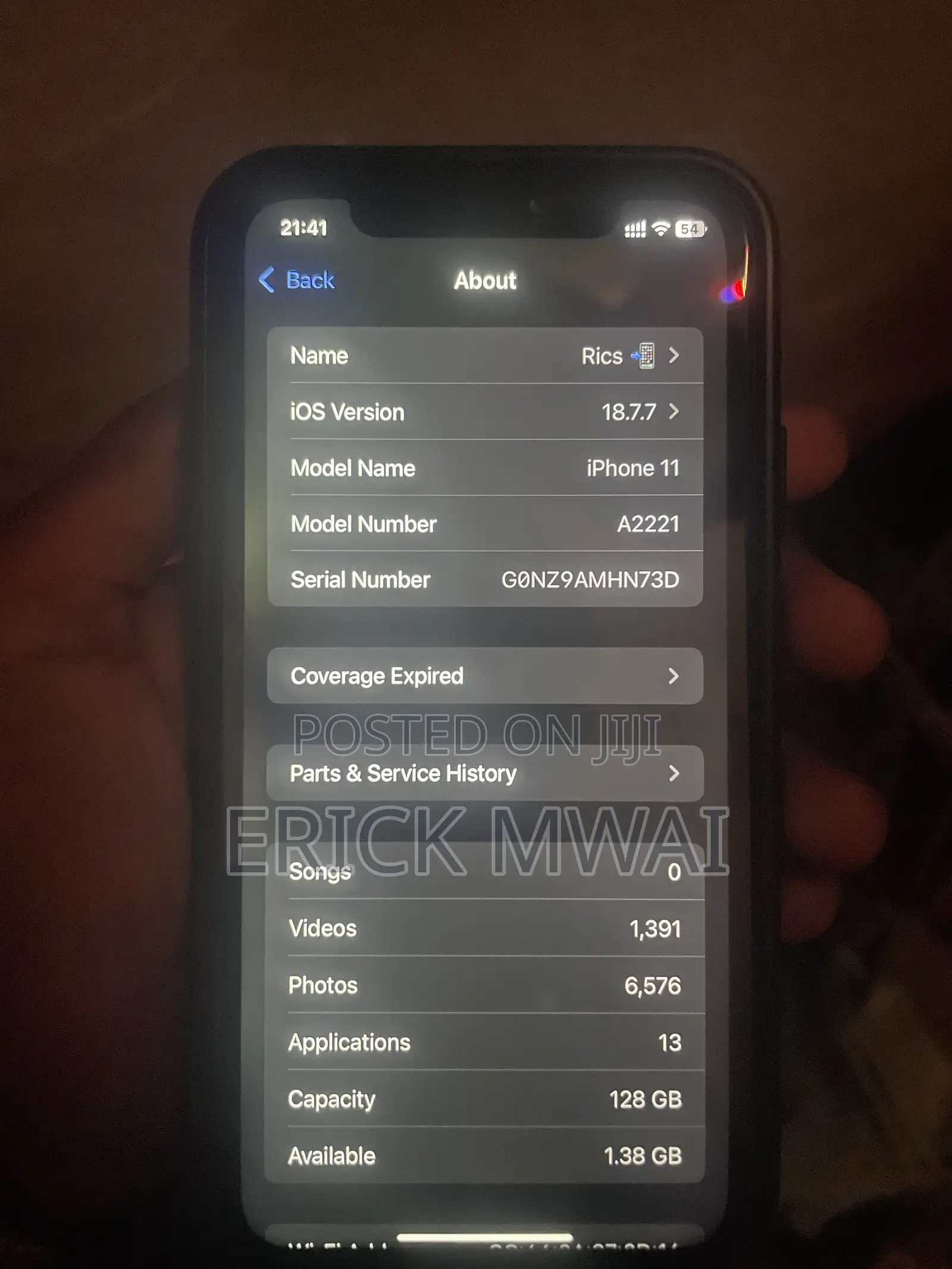 Apple iPhone 11 128 GB Black