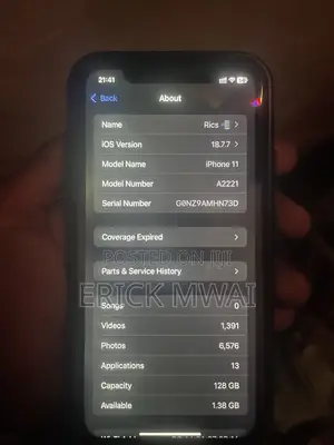 Apple iPhone 11 128 GB Black