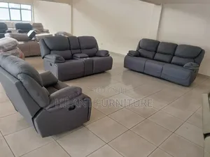 Grey Prestige 6-Seater Recliner Sofa Set