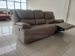 Soft Fabric 3-Seater Reclining Sofa