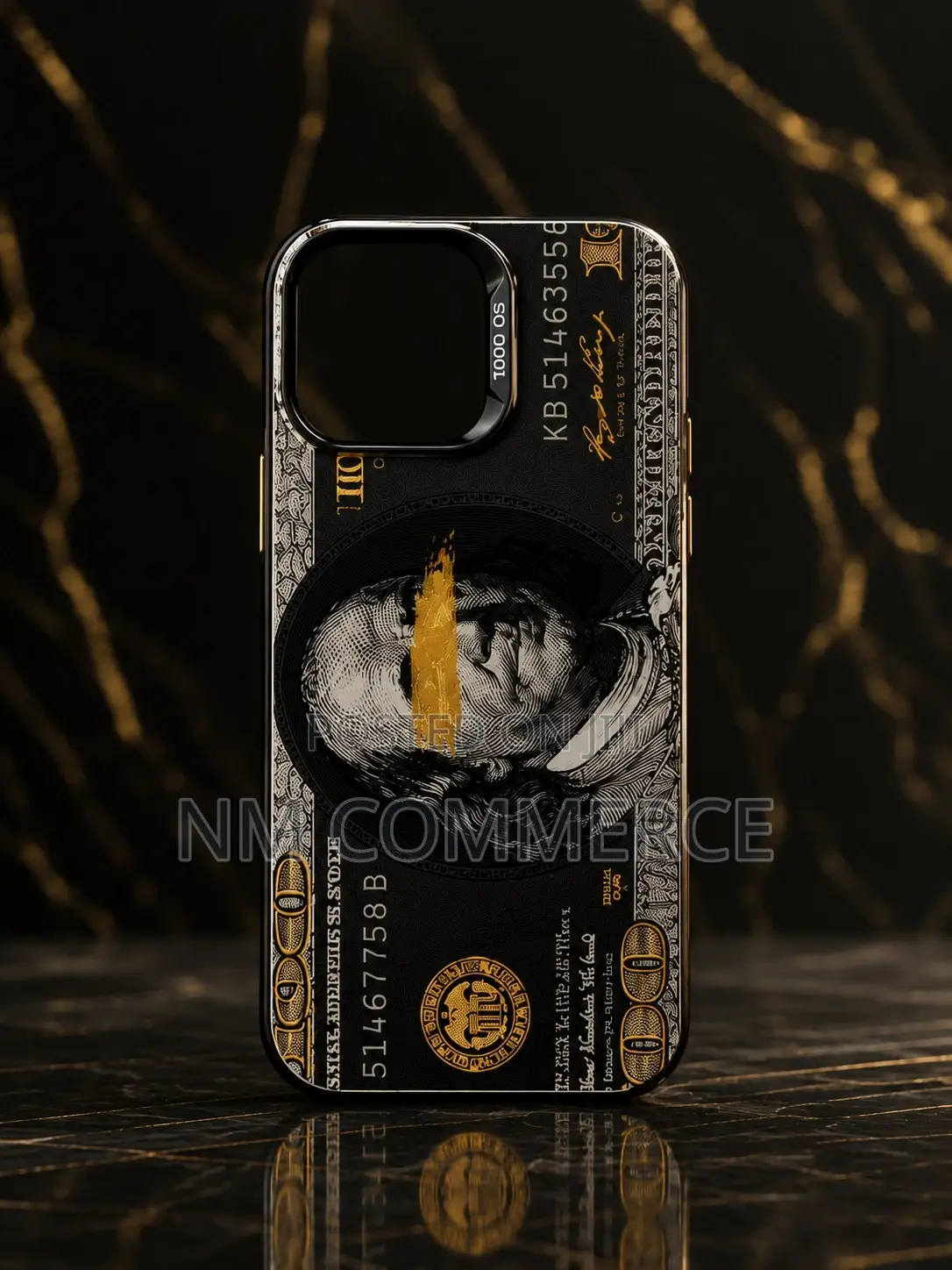 Luxury Black Gold Money Design Phone Case | Premium Style