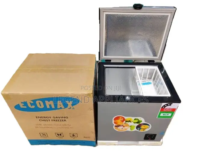 Ecomax 60L Chest Deep Freezer - Compact Freezer With Fridge Guard