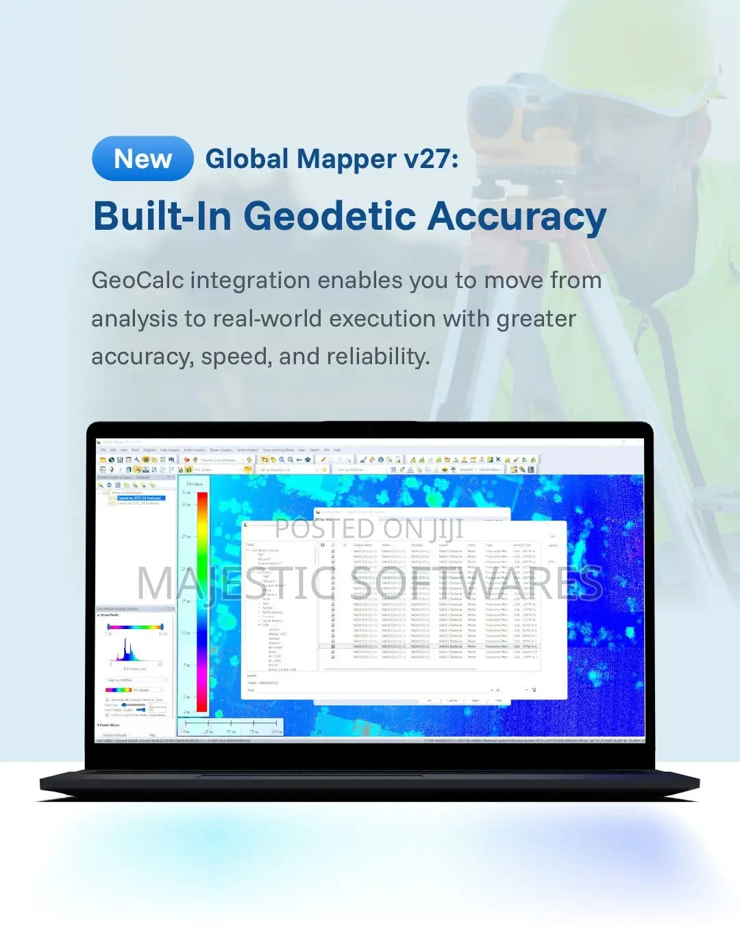 Global Mapper Pro 27 GIS Mapping Software Lifetime License for Windows
