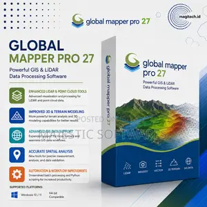 Global Mapper Pro 27 GIS Mapping Software Lifetime License for Windows