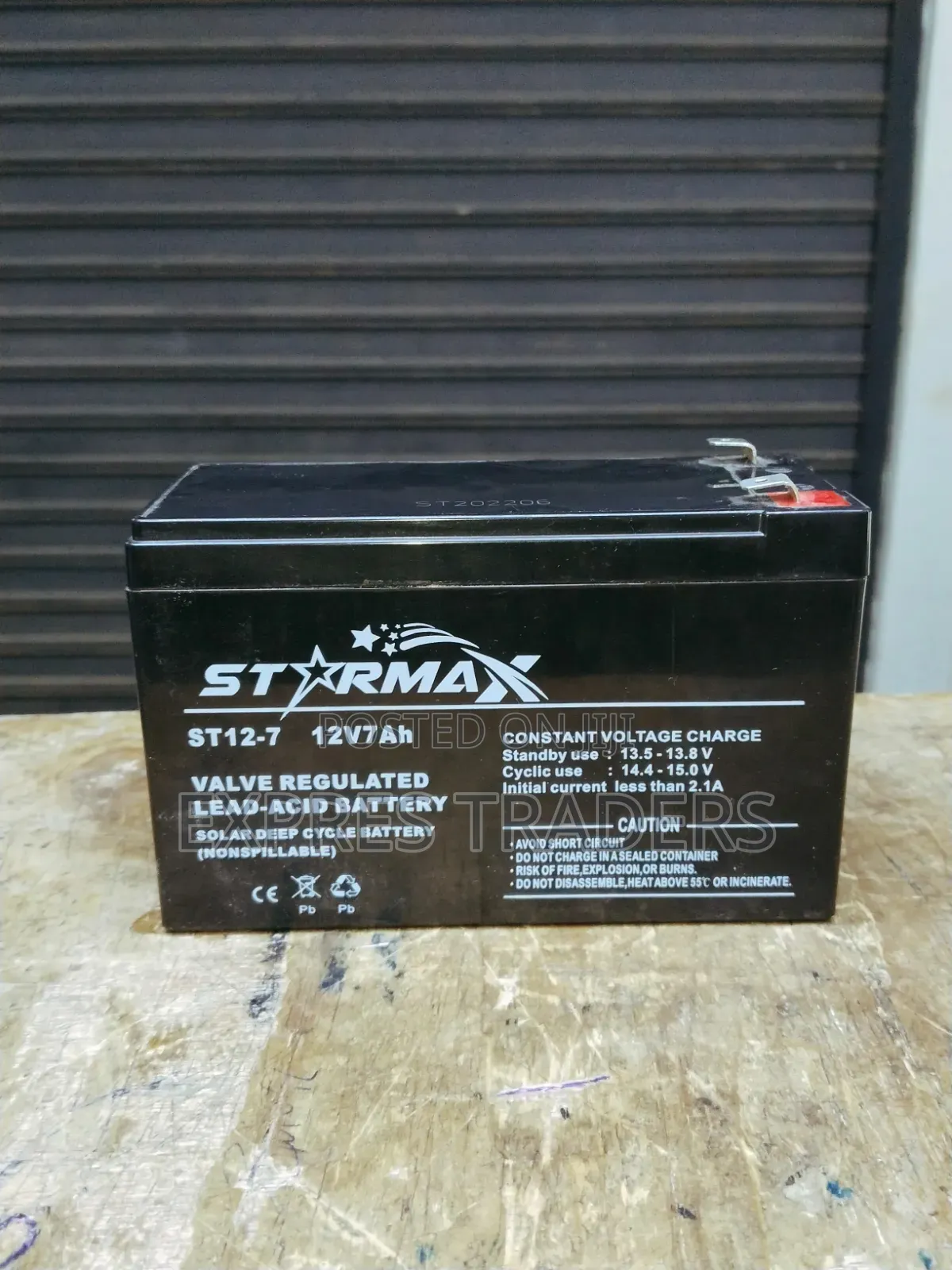 STARMAX 12V 7Ah Solar Deep Cycle Battery! 
