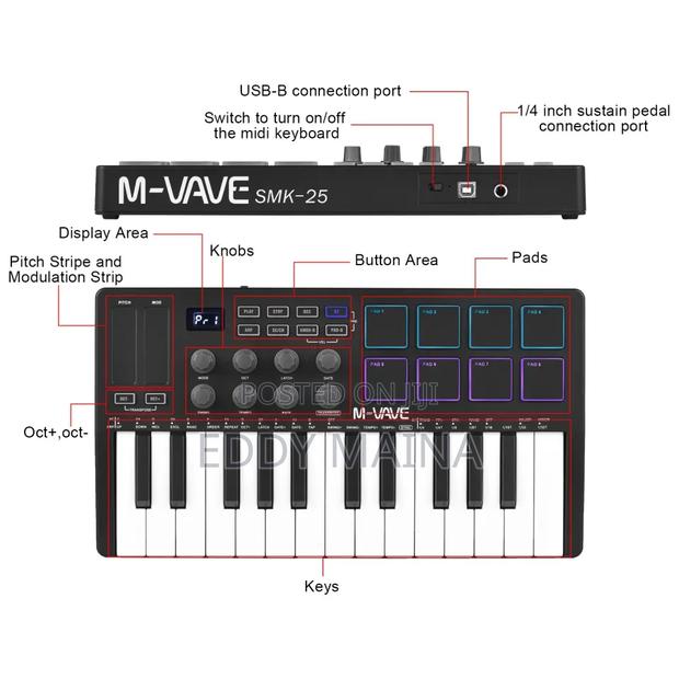 M-Vave SMK-25 Midi Controller - thumbnail 8