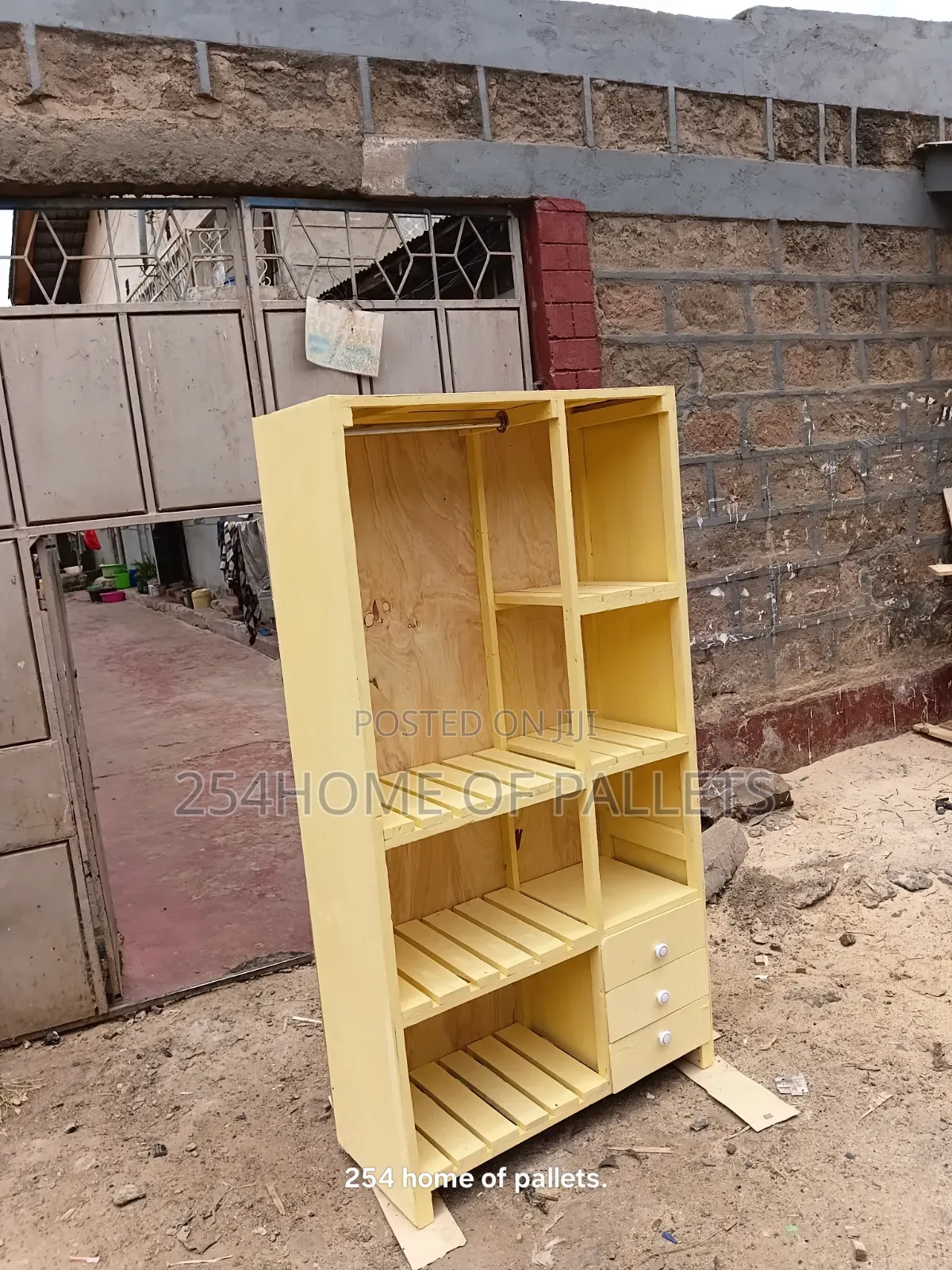 Cream Spacious 3 by 6 Wooden Closet