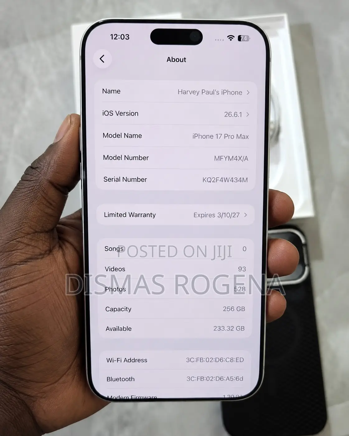 Apple iPhone 17 Pro Max 256 GB Silver