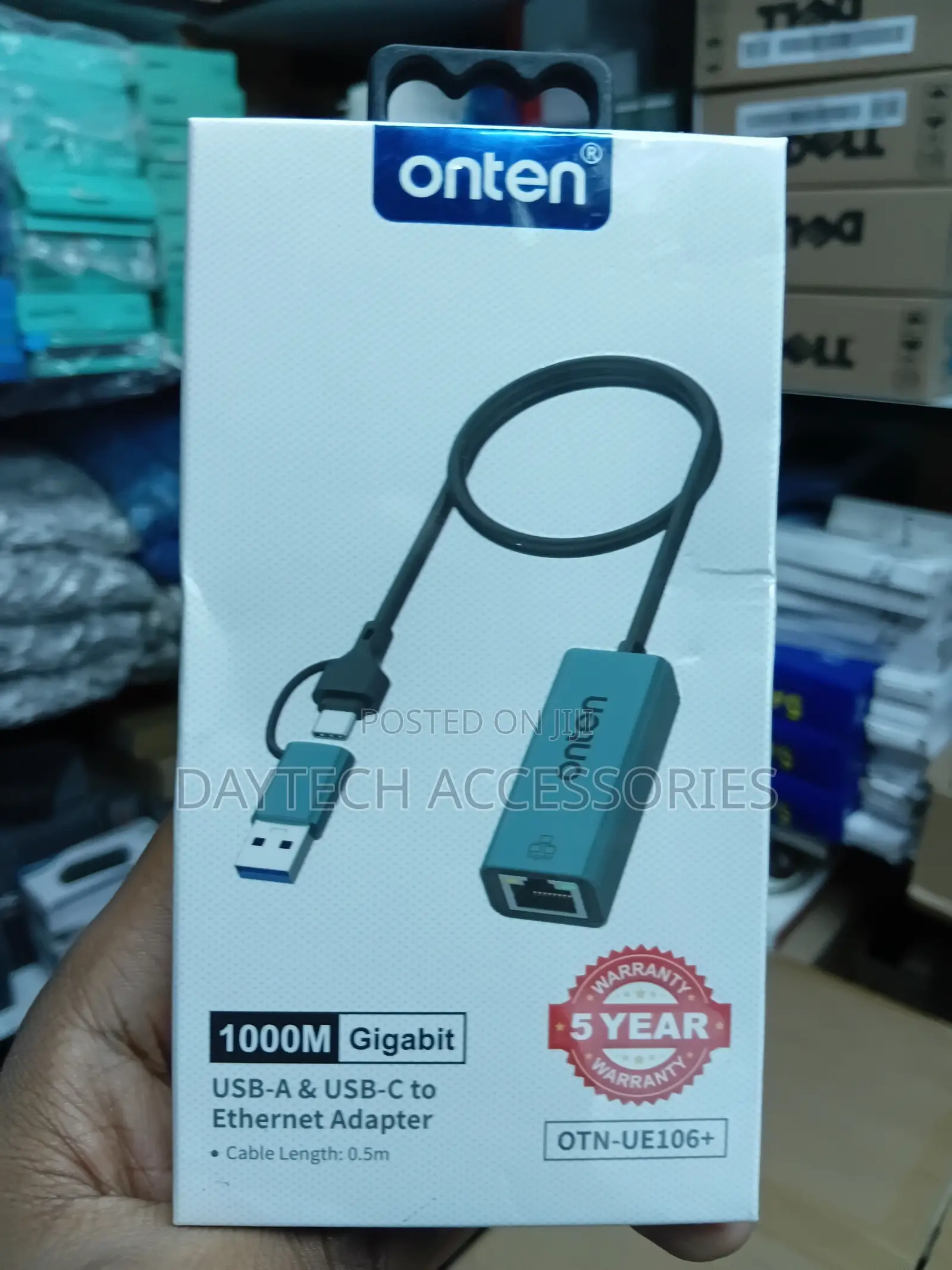 Onten USB-A/USB-C to Ethernet Adapter | OTN-UE106