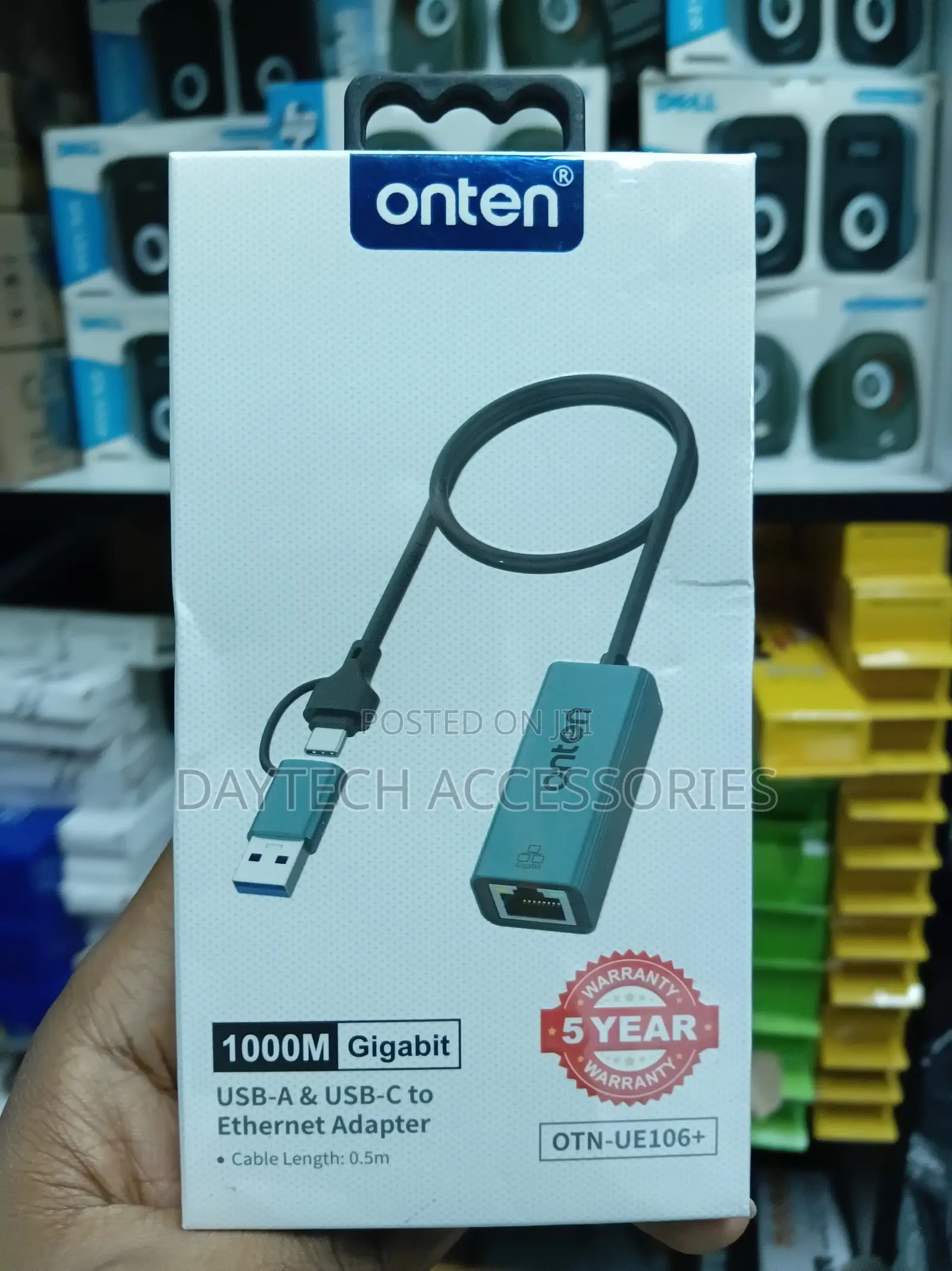 Onten (Otn-Ue106) USB-a USB-C to Rj45 Ethernet Adapter .