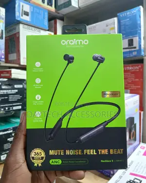 Oraimo Necklace 5 (OEB-611) ANC Bluetooth Neckband Earphones.