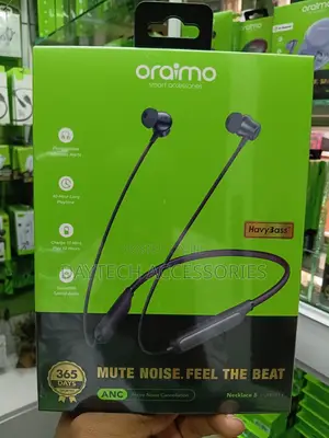 Oraimo Necklace 5 Wireless ANC Neckband Earphones - Black