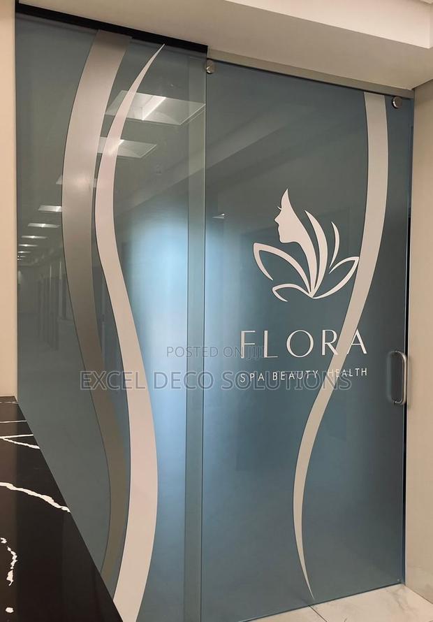 Printable Frosted Privacy Film 1.2m Wide - Custom Logo Glass Vinyl