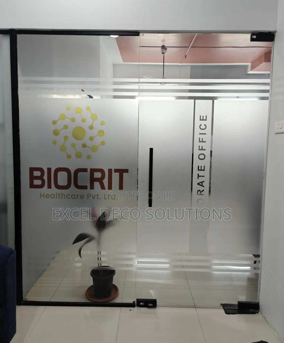 Printable Frosted Privacy Film 1.2m Wide - Custom Logo Glass Vinyl