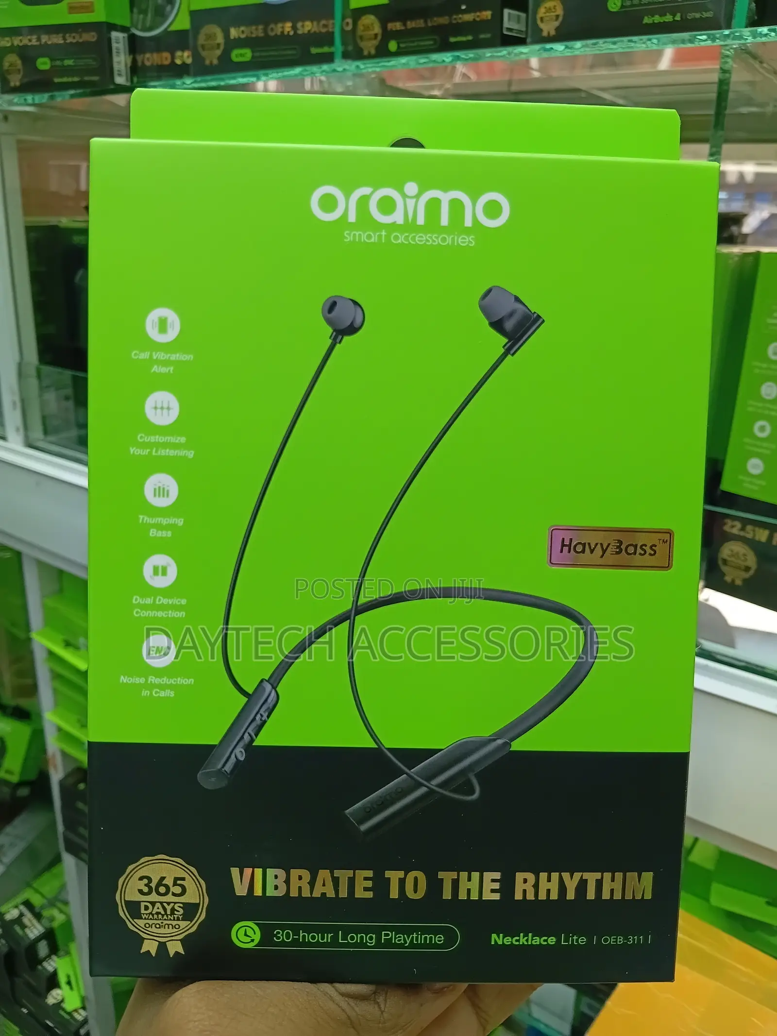 Oraimo Necklace Lite Call Vibration Wireless Headphones