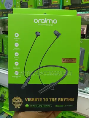 Oraimo Necklace Lite OEB-311 Neckband Wireless Earphone - Black