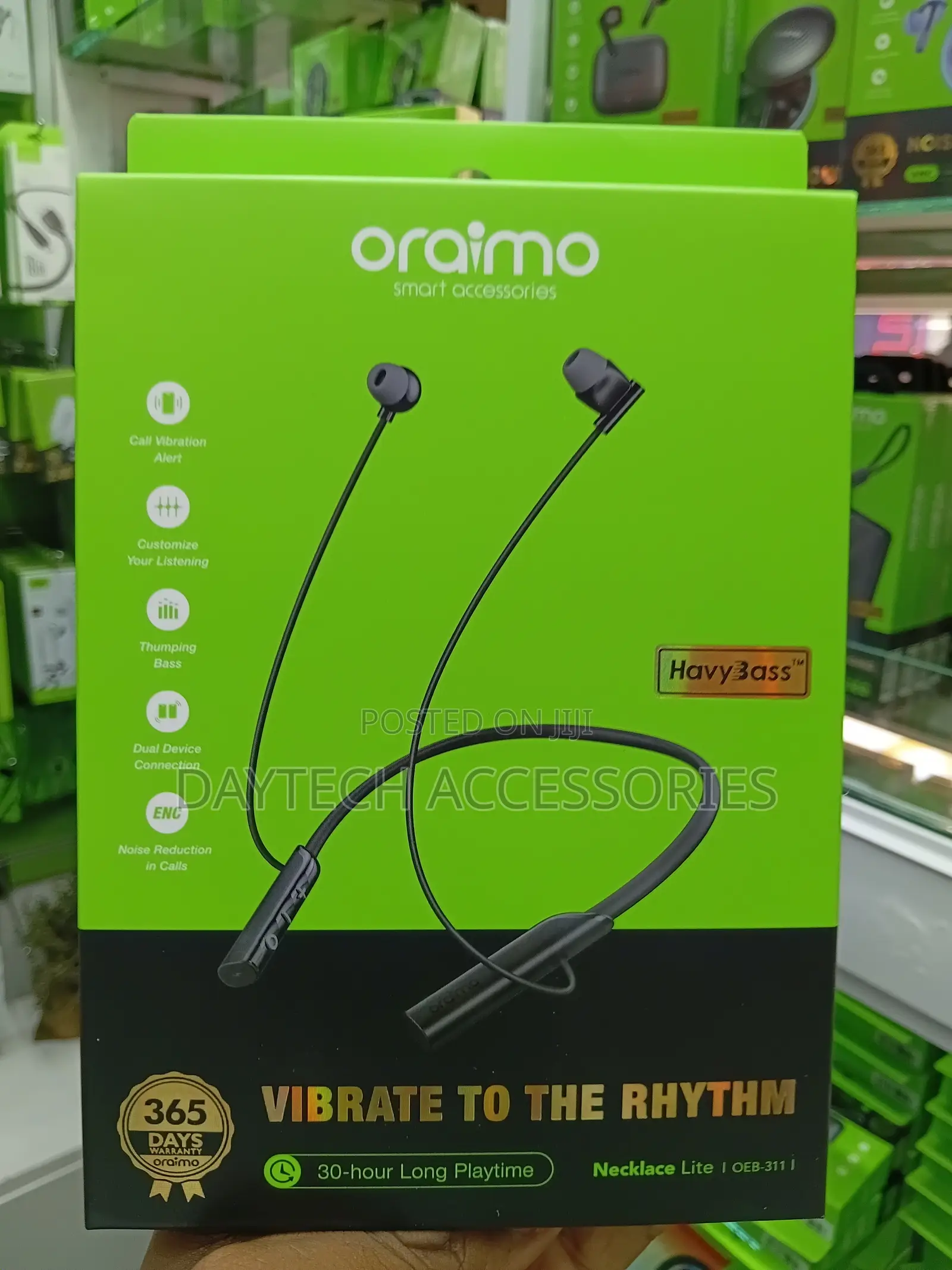 Oraimo Wireless Necklace Lite OEB-311 – Black