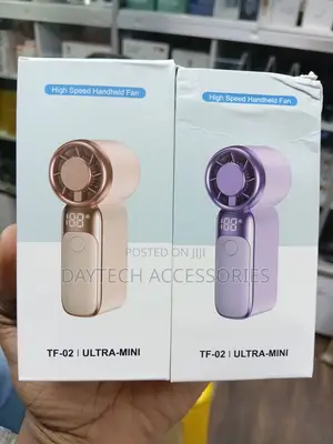 TF-02 Ultra-Mini High Speed Handheld Fans in Rose Gold and Purple