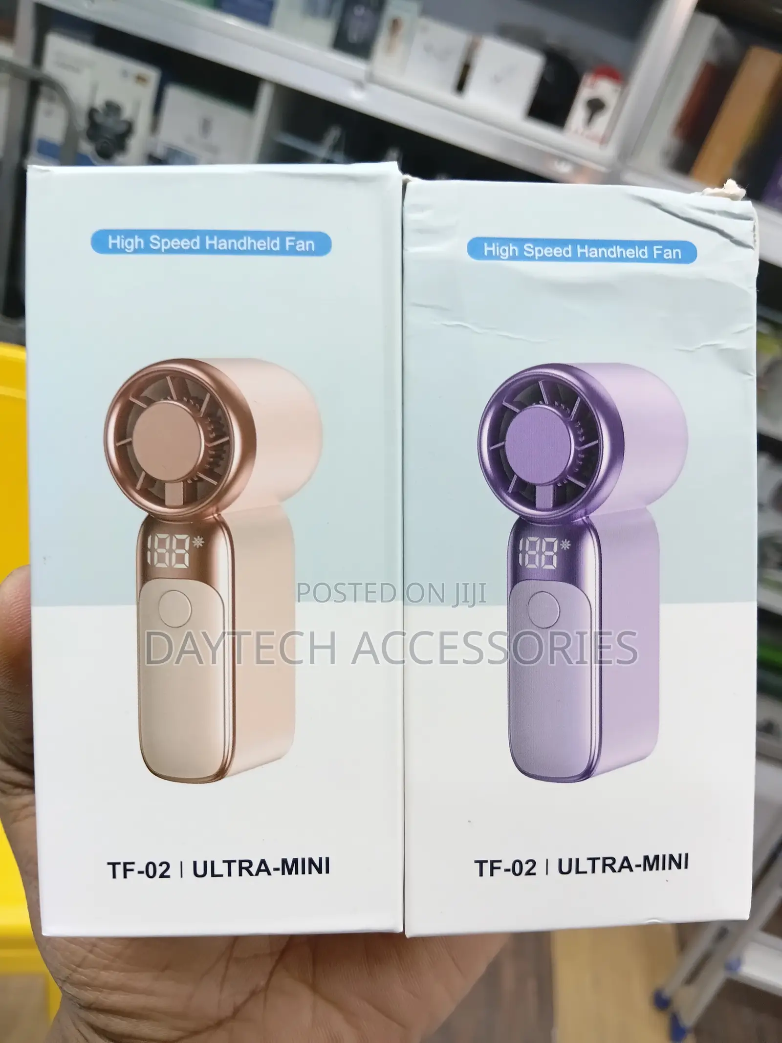 TF-02 ULTRA Mini Turbo Hand Held Rechargeable Personal Fans.