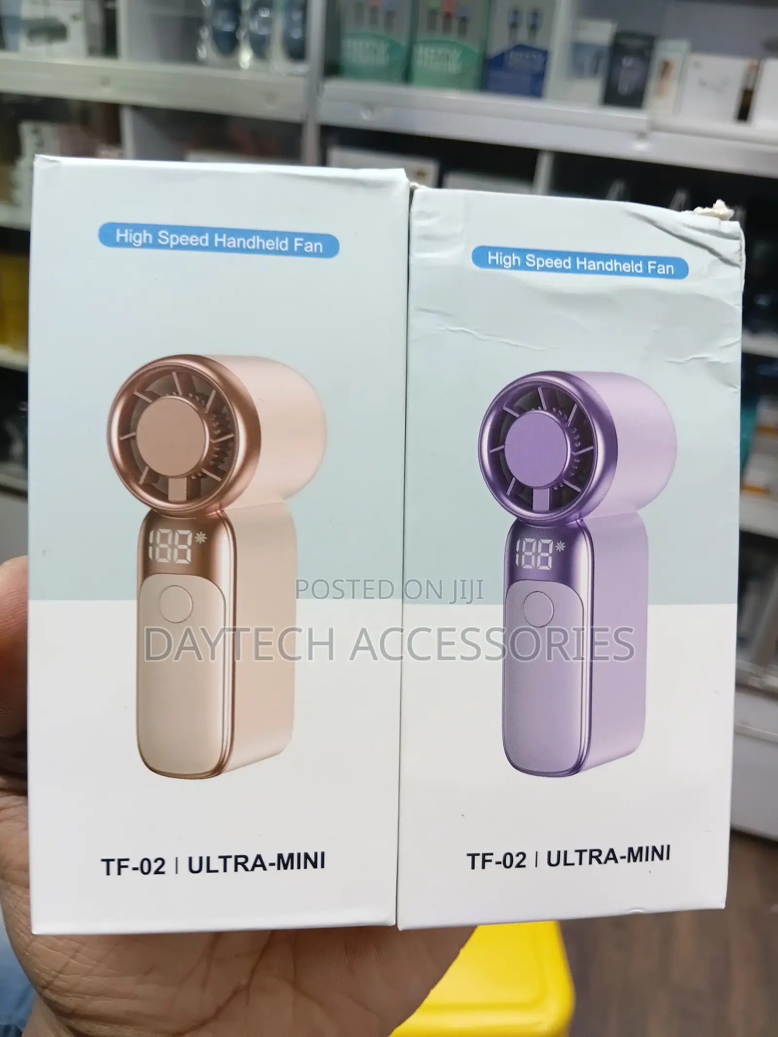TF-02 ULTRA Mini Turbo Hand Held Rechargeable Personal Fans.