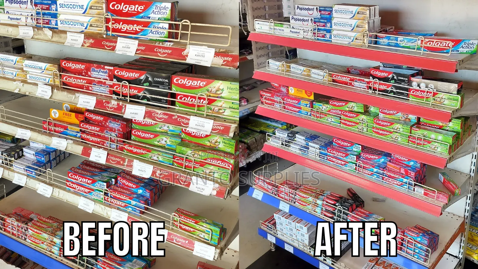 Supermarket Shelf Label Stripes Price Tag Holder