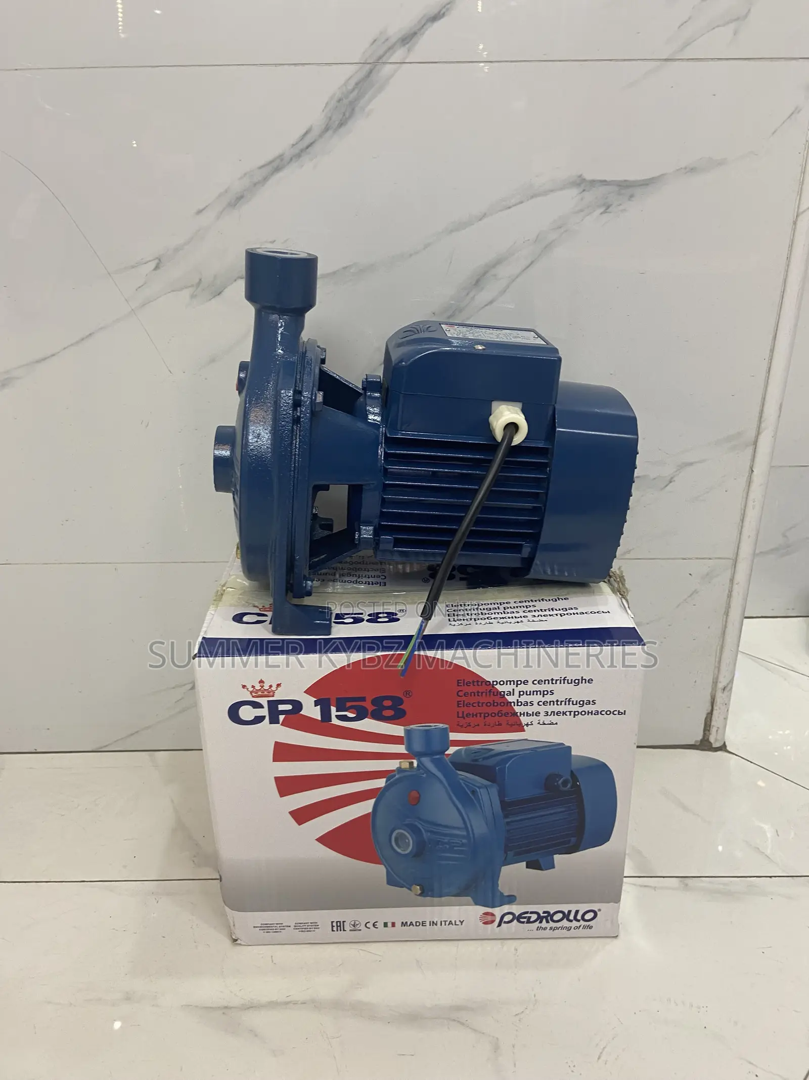 A Pedrollo CP 158 Centrifugal Electric Water Pump 1(HP)