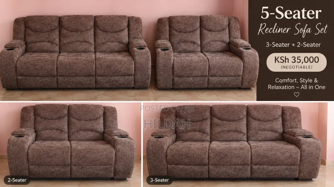 Semi Recliner Sofa
