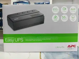 APC EASY UPS 650VA 375W Battery Backup Surge Protection - Black