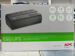 APC EASY UPS 650VA 375W Battery Backup Surge Protection - Black
