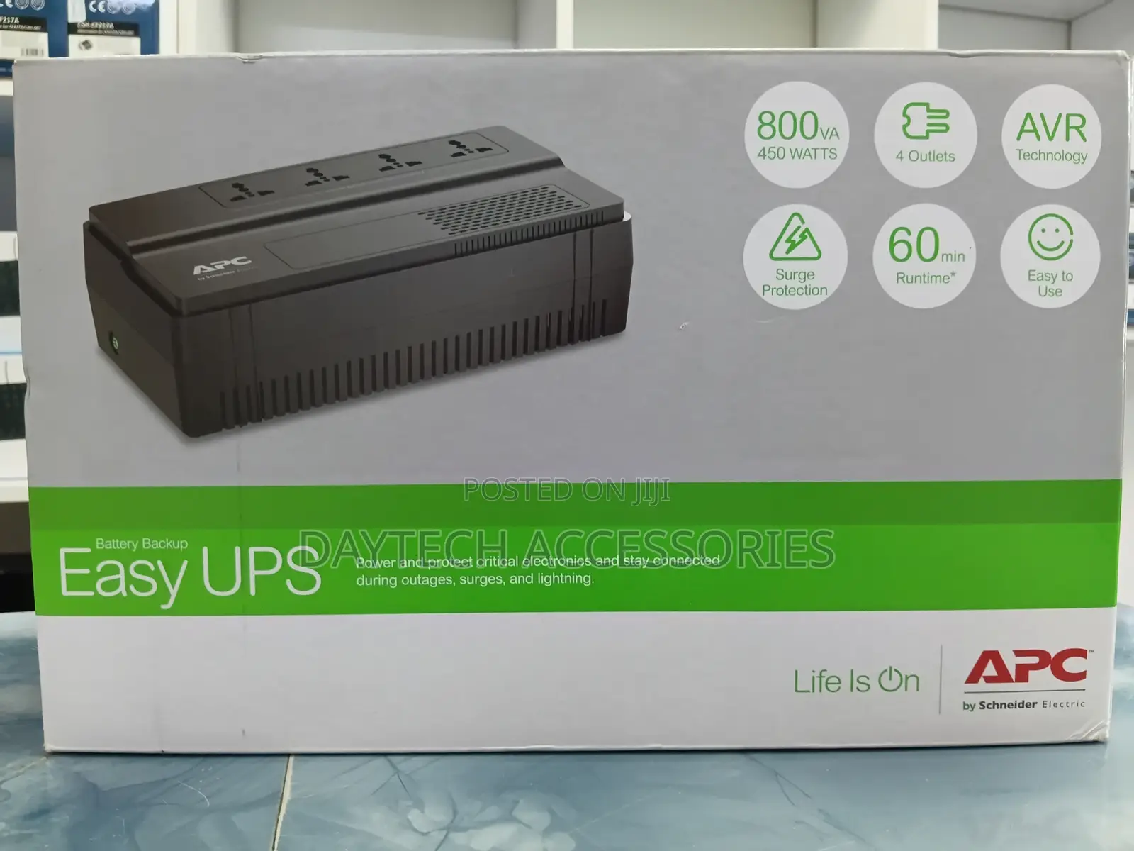APC Easy UPS 800VA (BV800I) Uninterruptible Power Supply Unit.