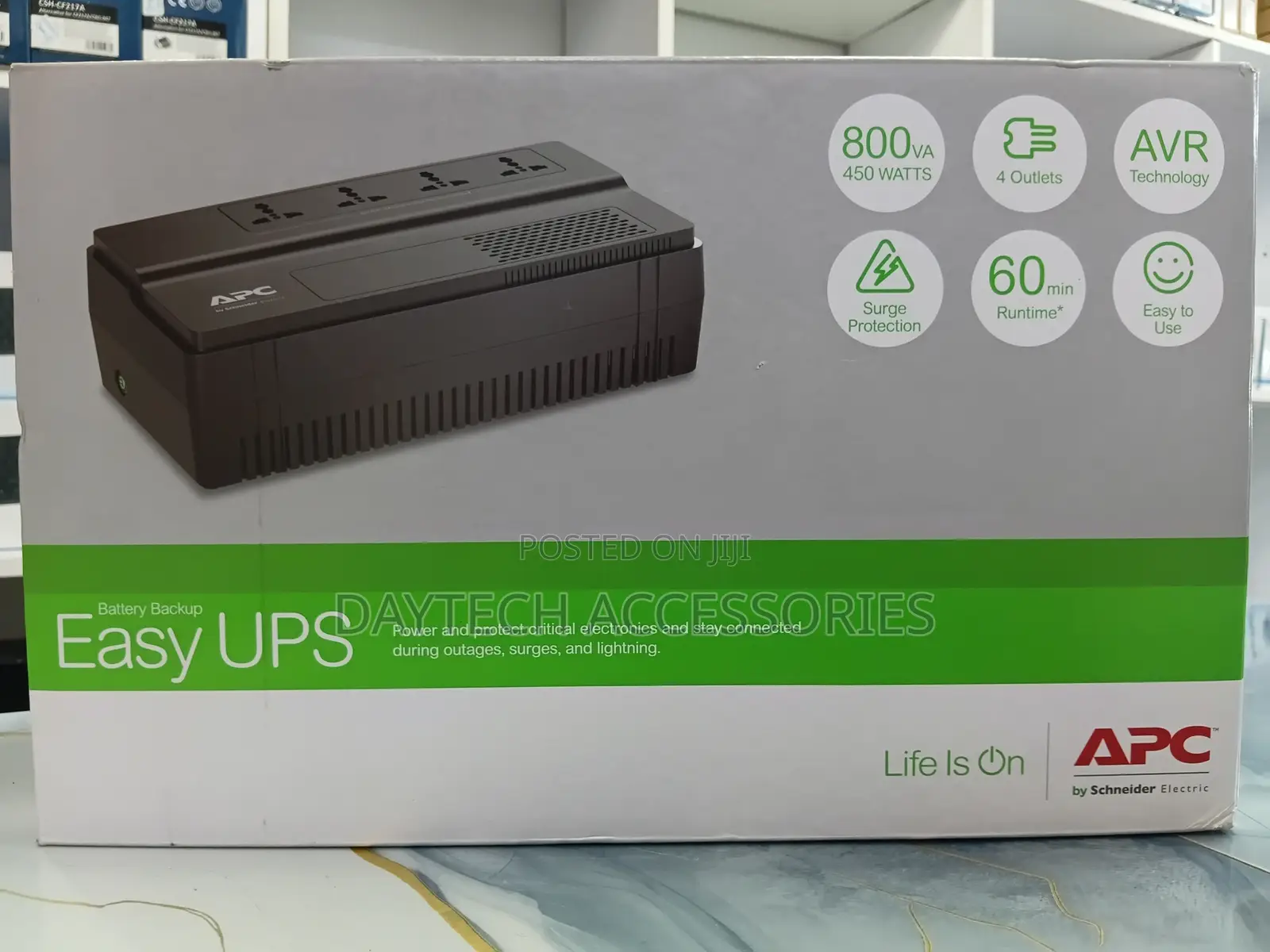 APC Easy UPS 800VA (BV800I) Uninterruptible Power Supply Unit.