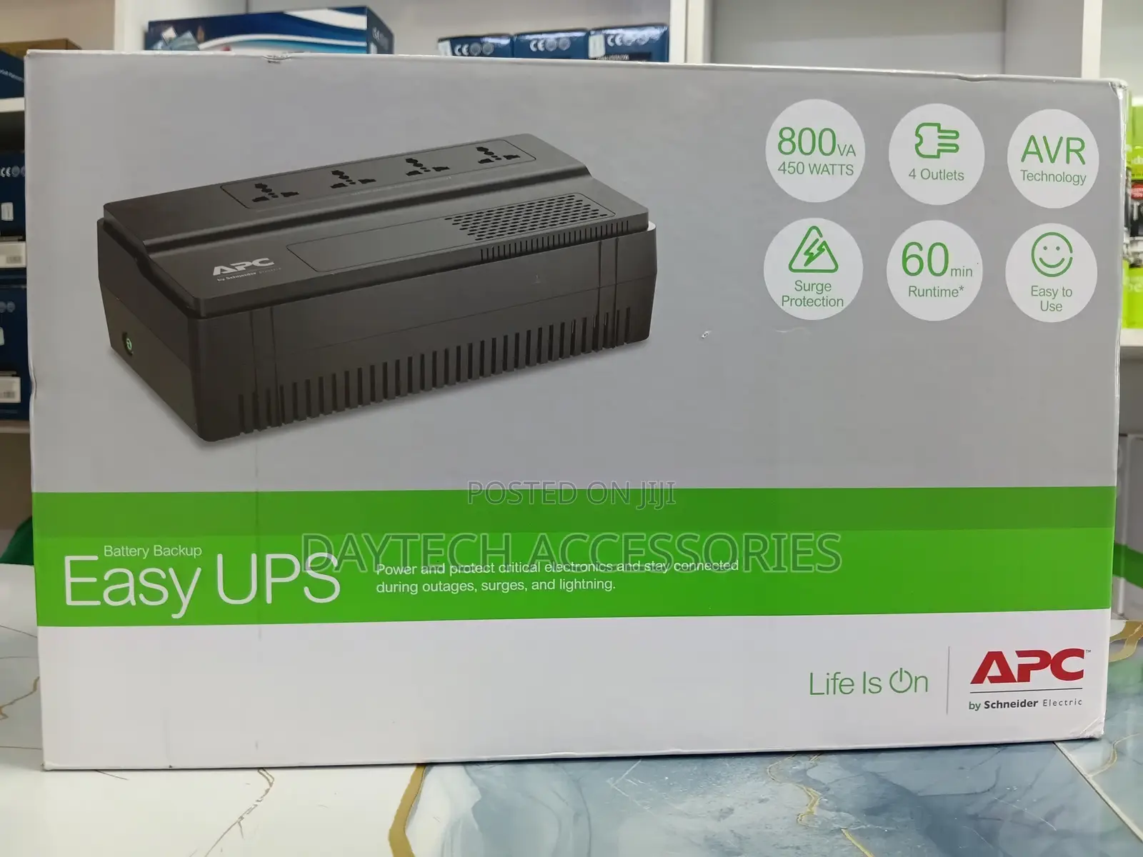 APC Easy Ups Bv 800va Avr Universal Outlet 230v Bv800i-MSX