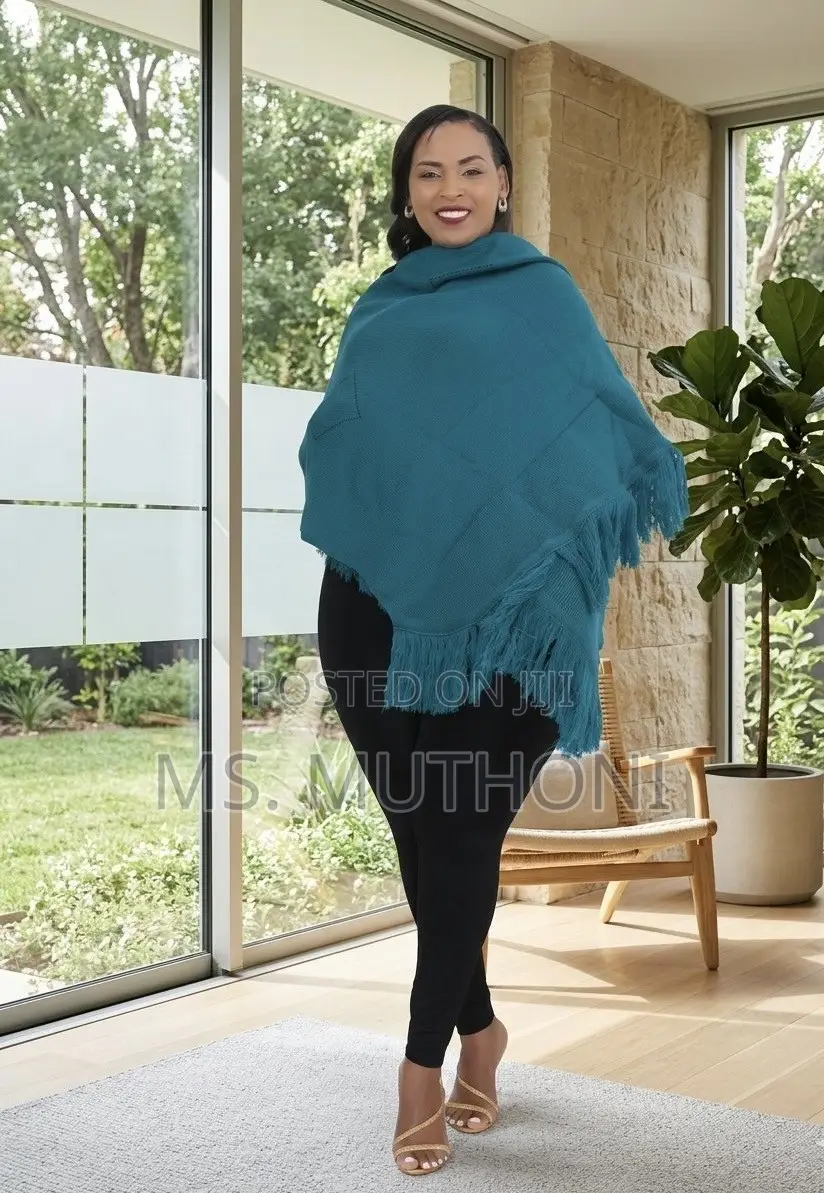 Fringe Detail Warm Ladies Body Free Size Shawl