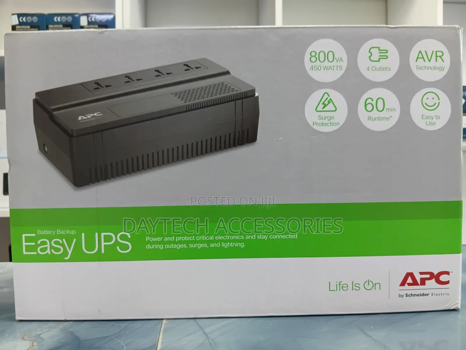 APC Easy Ups Bv 800va 230v (Bv800i-Msx) – 450w Battery Backup Ups