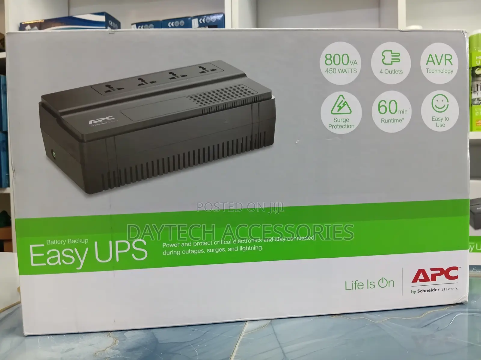 APC Easy Ups Bv 800va 230v (Bv800i-Msx) – 450w Battery Backup Ups