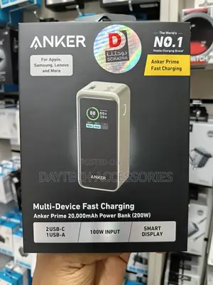 Anker Prime 20,000mAh Power Bank (200W) High-Capacity Portable Charger