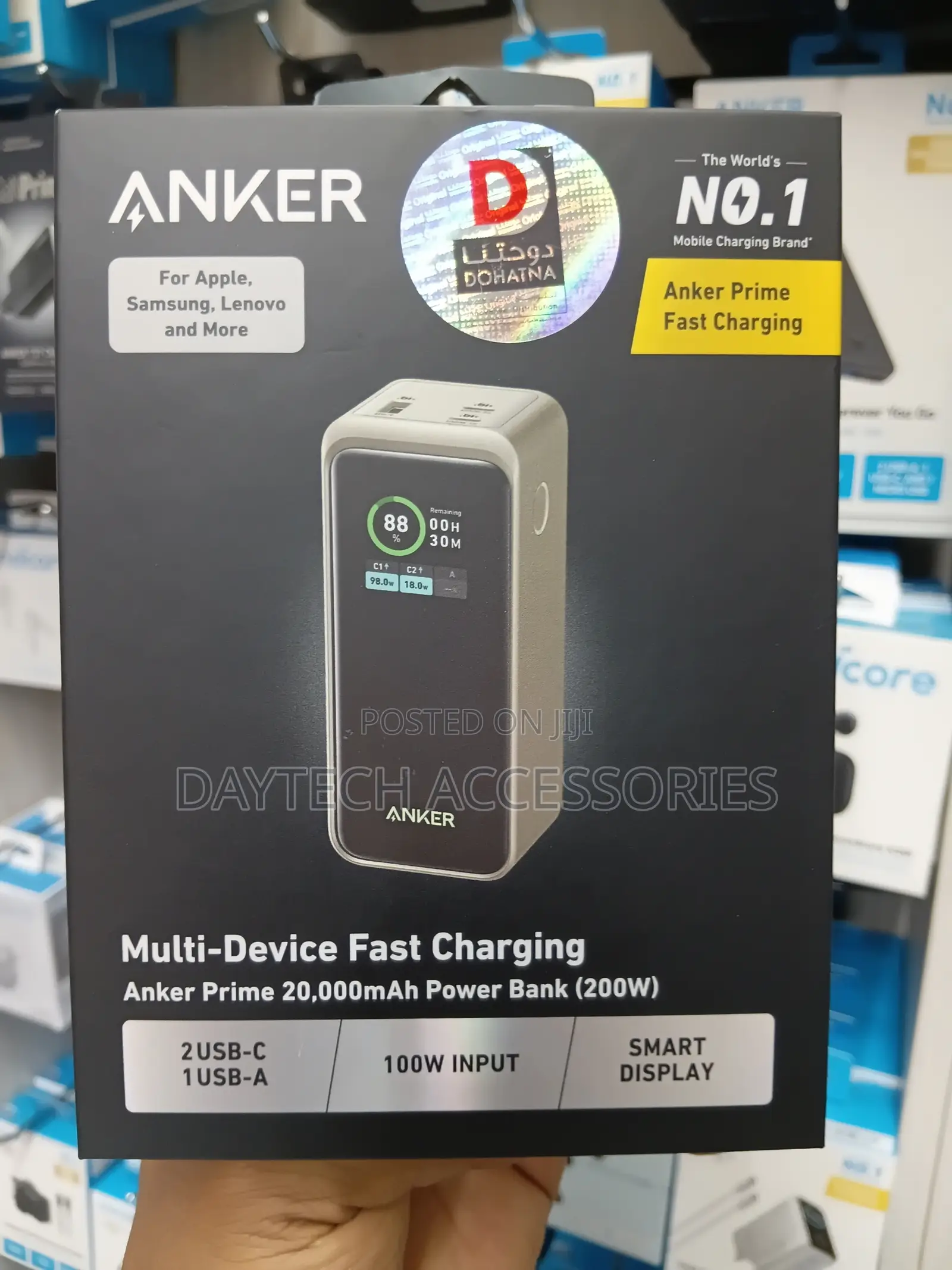 Anker Prime 20,000mAh Power Bank (200W) High-Capacity Portable Charger
