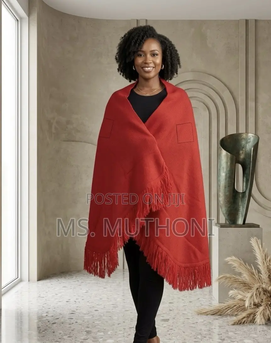 Fringe Detail Warm Ladies Body Free Size Shawl