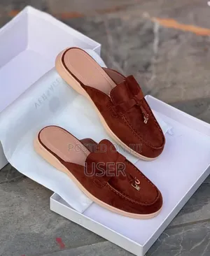 *Suede Loro Piana Mules