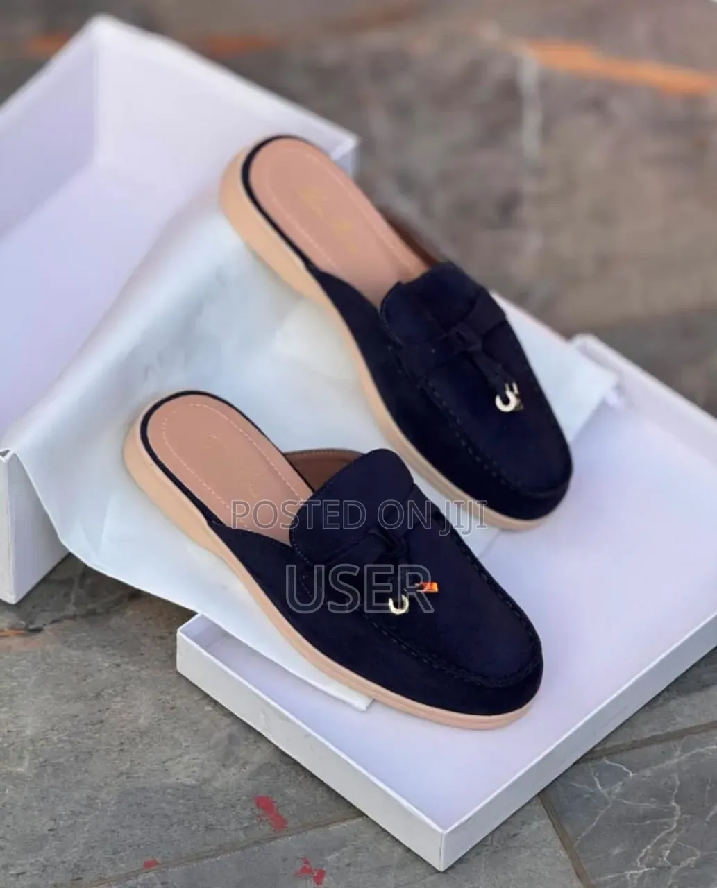 *Suede Loro Piana Mules