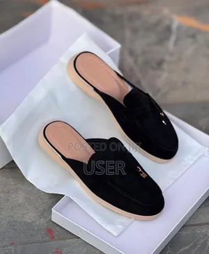 *Suede Loro Piana Mules