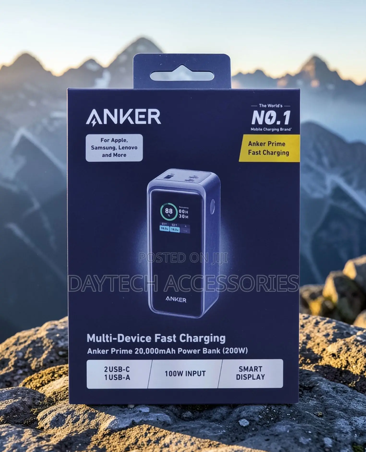 Anker Prime 20000mAh Power Bank (200W) – A – Black