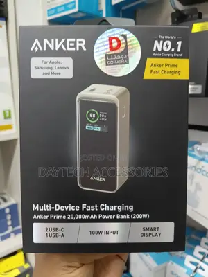 Anker Prime 20000mAh Power Bank (200W) – A – Black