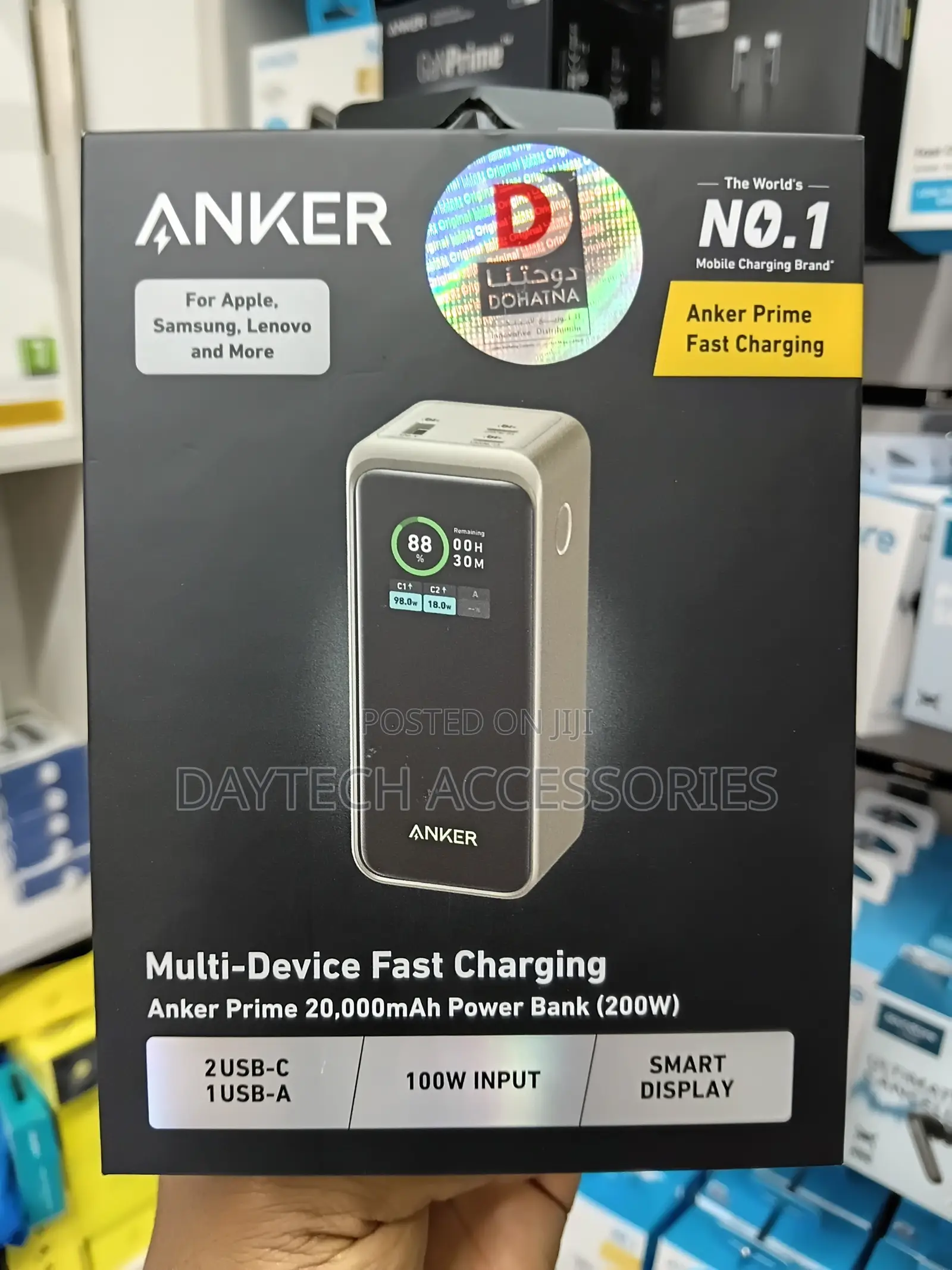 Anker Prime 20000mAh Power Bank (200W) – A – Black